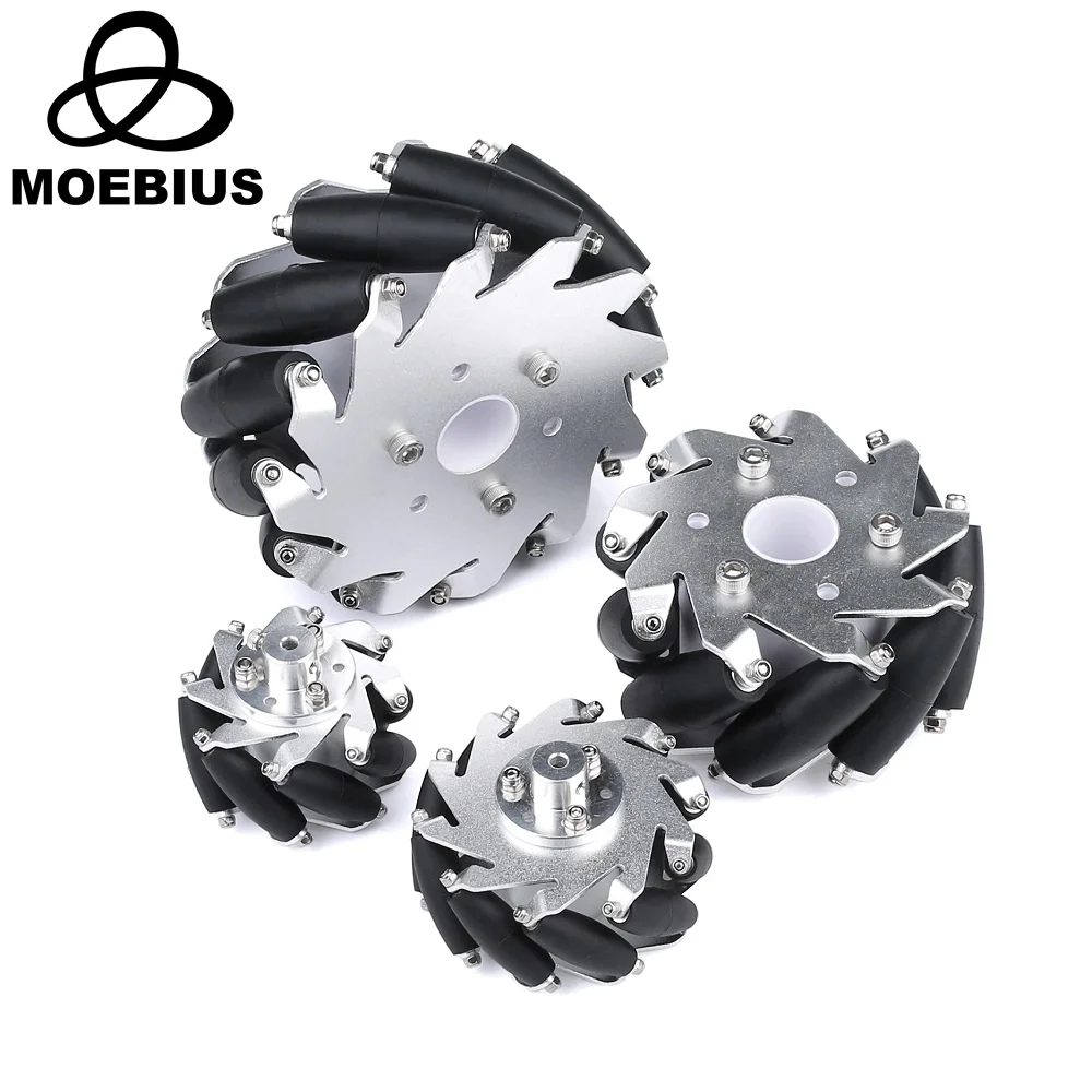 60/100/127mm metalowe duże obciążenie koło Mecanum dookólne koło dla Arduino Raspberry Pi DIY ROS zestaw do samochodu automatycznego