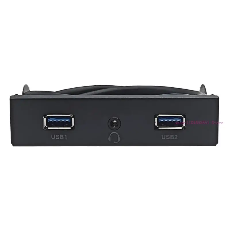 

3.5inch 19pin to USB 3.2 Hubs Splitter Floppy Bay Expansion Front Panel 0XLA