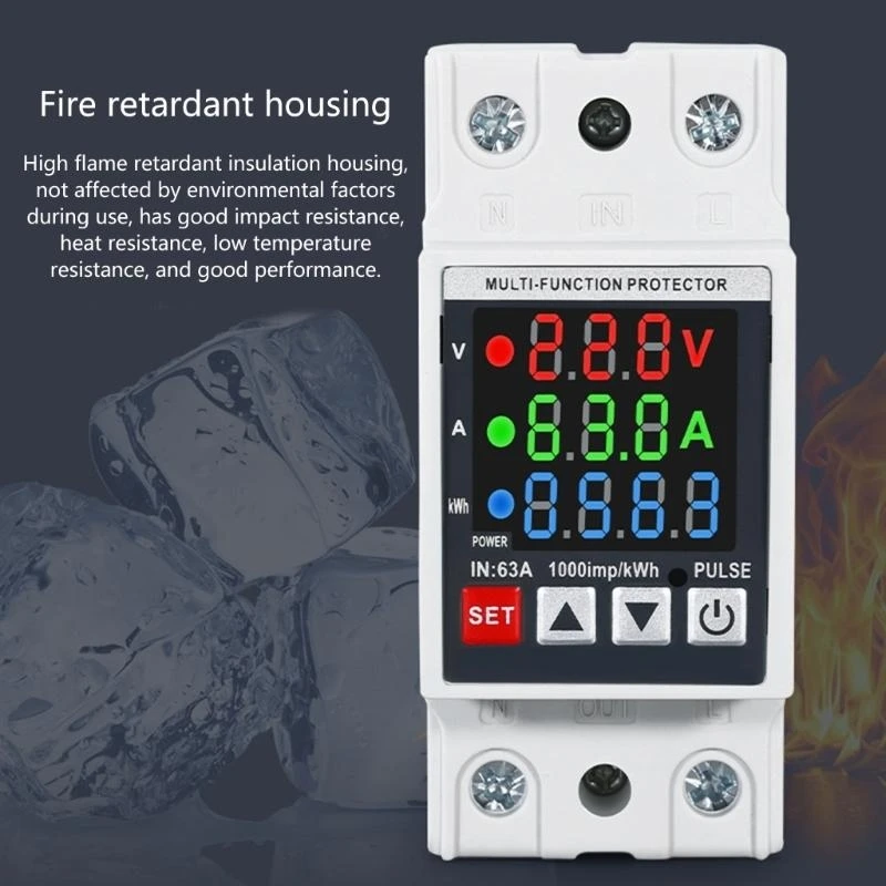 Advanced Three Display Voltages Protections Device Multifunctional with Impact Resistance & Excellent Insulating Properties