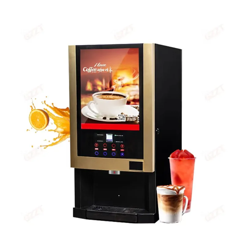 

Use Phone App Adjustable Parameters Instant Coffee Machine Commercial Auto Hot Cold Beverages Dispenser Euro Coffee Machine