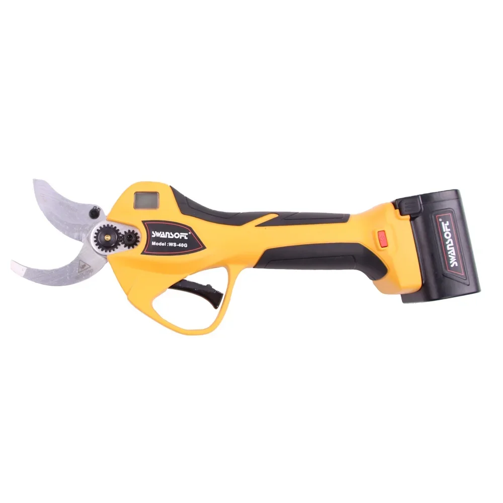 

Swansoft 40mm LED Wireless Electric Pruning Shears Vineyard Garden Branch Cutting Tools to US