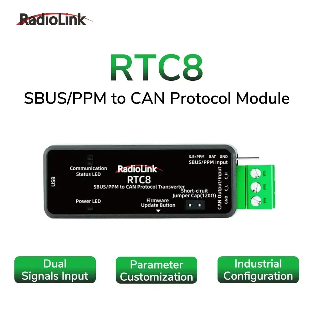 RADIOLINK-RTC8 SBUS/PPM vers LilProtocol Tech, entrée de signal pour touristes, réduction de la circulation, personnalisation adaptée aux voitures intelligentes/cardan DJI