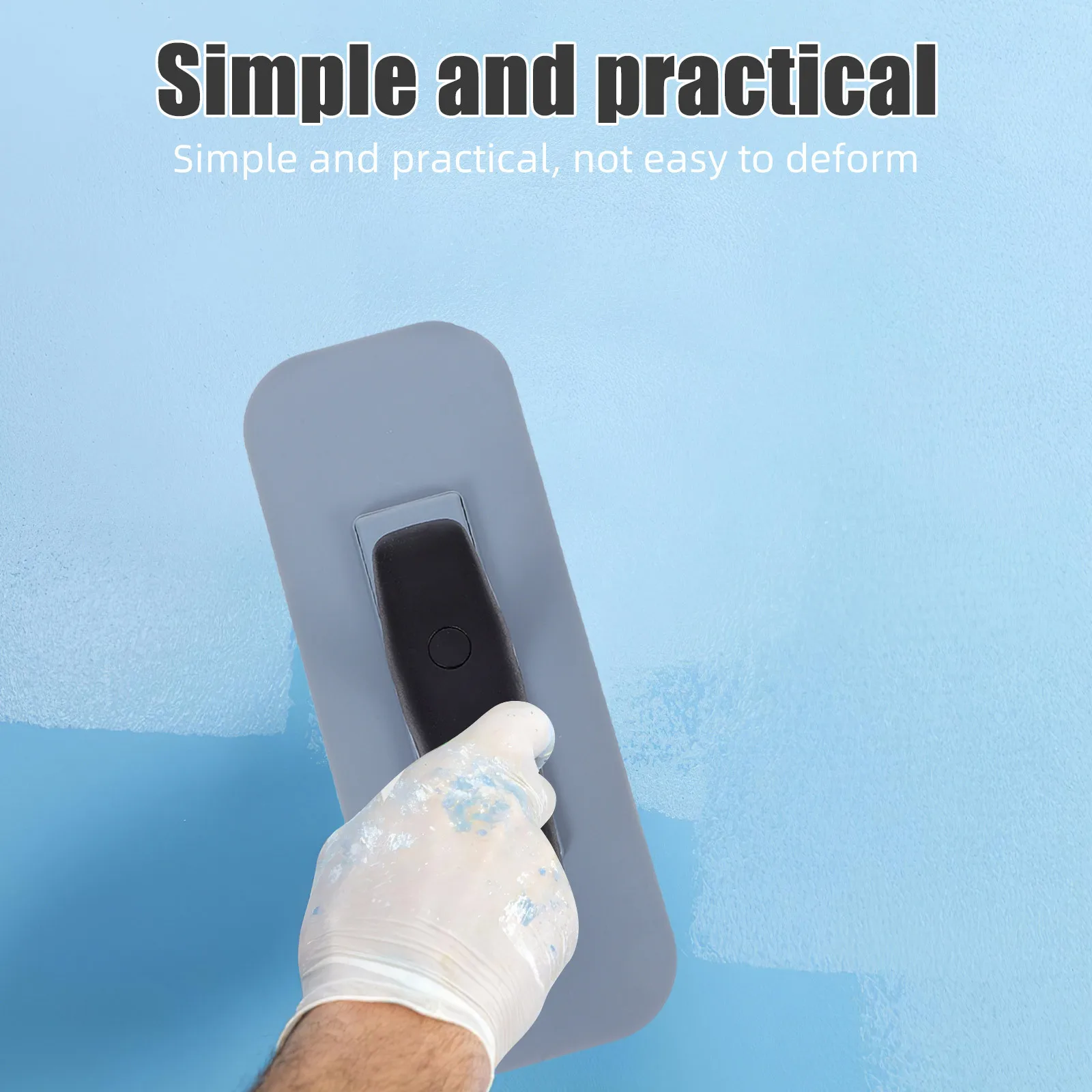 أداة تجصيص بحافة ناعمة لمجرفة التشطيب لتنعيم سطح المعجون على الحائط، أداة يدوية احترافية لتنعيم الزاوية