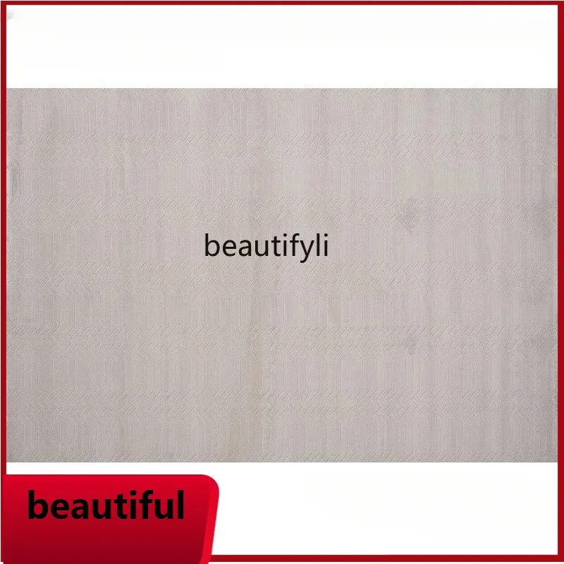 

F132 Cream wind carpet living room household coffee table blanket light luxury high-end simple wind warm gray