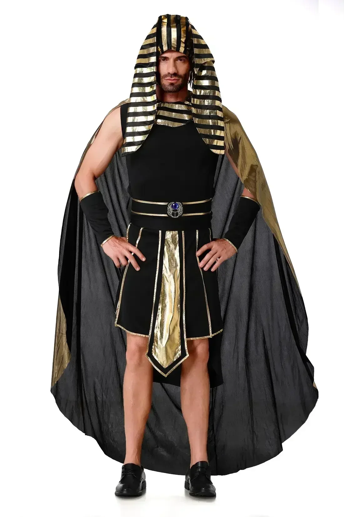 Costume da faraone egiziano per uomo Halloween King Cleopatra Queen Cosplay Carnival Party coppia medievale vestito da festa