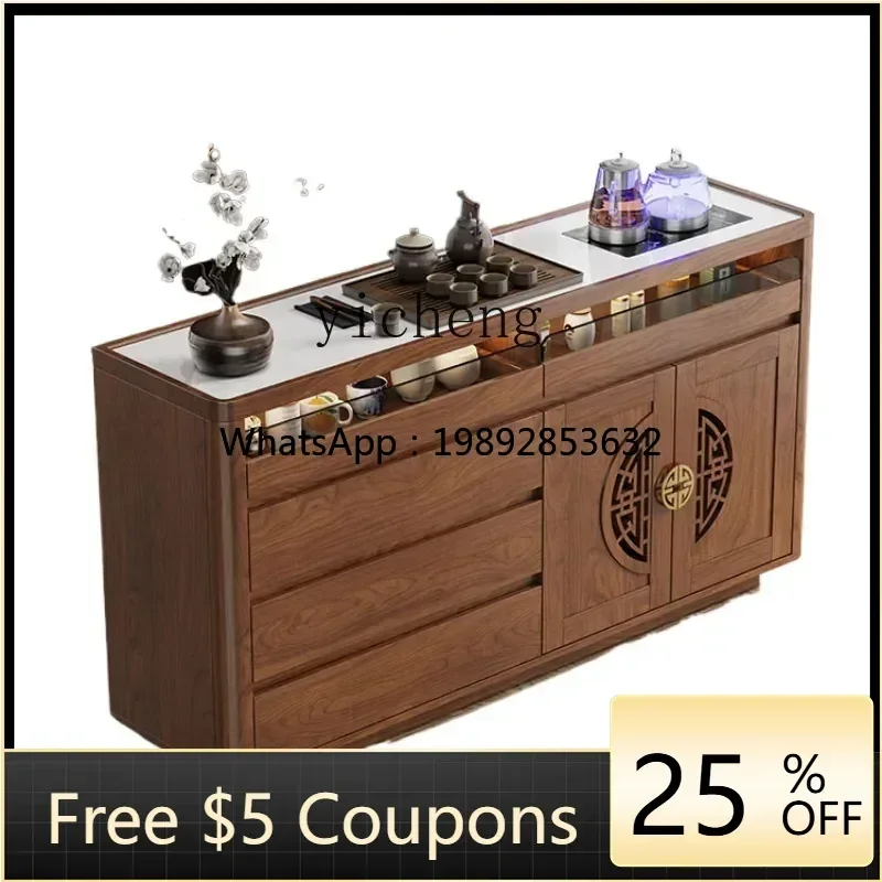 ZZ  Tea Machine Automatic Water Feeding Household Integrated Table Small Desktop Household Sideboard Cabinet
