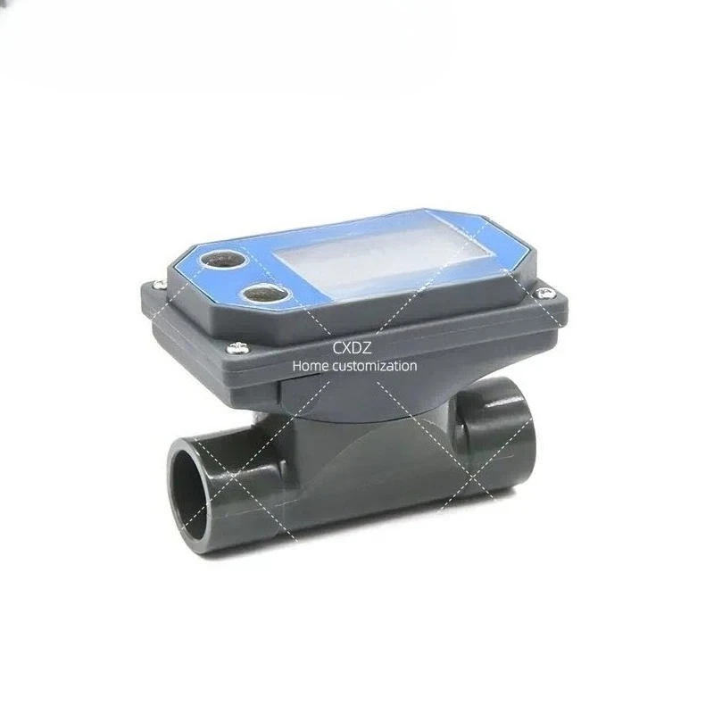 Digital Flowmeter Battery Powered Water Meter Large Flow Electronic Sewage Pipe Water Flow Sensor PVC for Farmland Irrigation