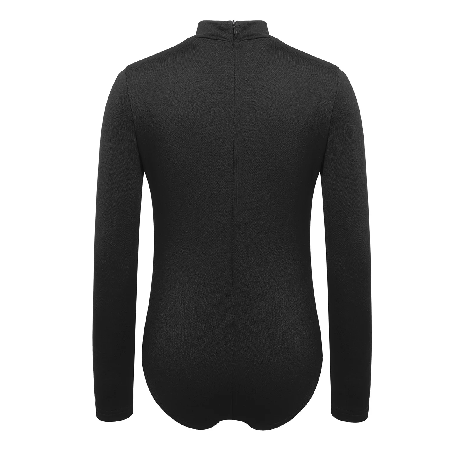 Kids Girls Thin Fleece Lined Ballet Leotard Long Sleeve Zipper Shiny Rhinestone Dance Bodysuit Gymnast Figure Skating Dancewear