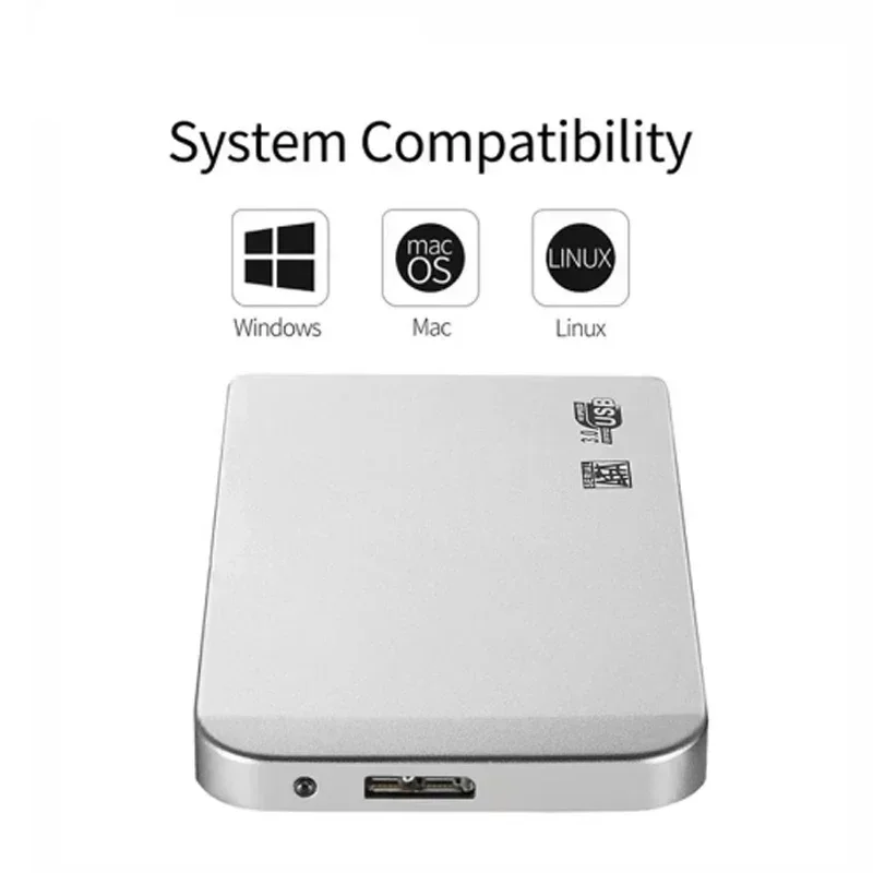 256TB SSD High-speed SSD USB 3.0 Enclosure Mobile Hard Drive Cases for SSD External Storage HDD Box With USB3.0 Cable ABS view 6