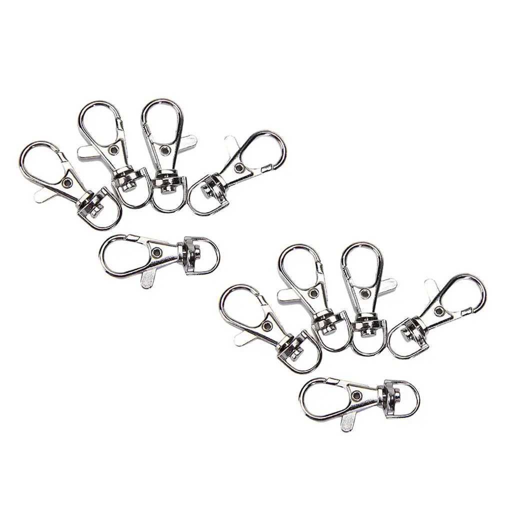 10x 5/16 Inch Swivel Snap Hooks Key Chain Key Lobster Clasp