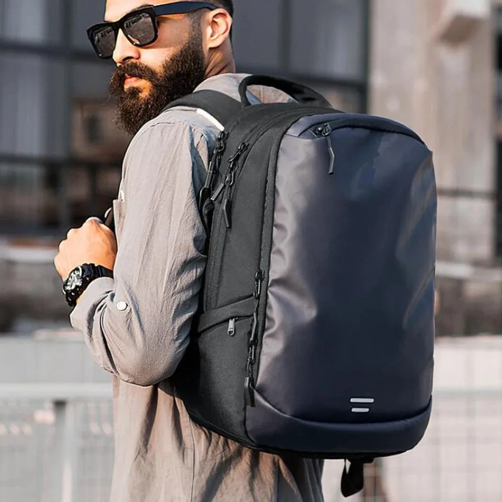 Classic Travel Backpack for Men, Business Expandable Compartment Bag Large Capacity Laptop Fashion Waterproof Backpack