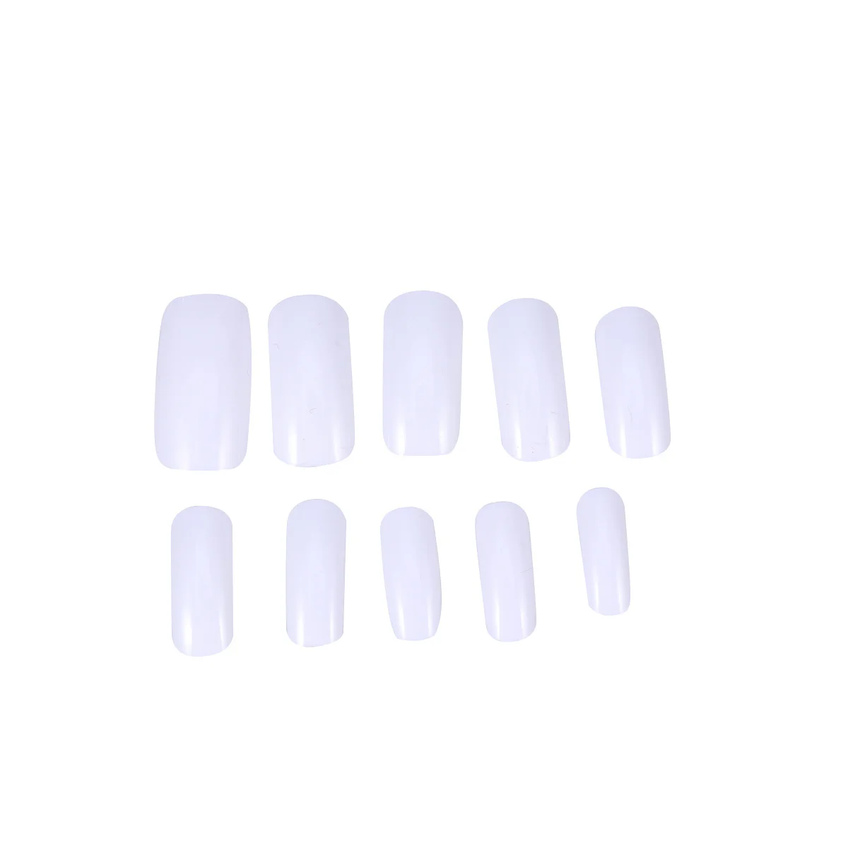 เล็บปลอมแบบเต็มเล็บ 500 ชิ้น 10 ขนาด ตัวเลข 0-9 พร้อมใช้งาน ทำจากวัสดุ ABS น้ำหนักเบา ทนทาน อุปกรณ์ทำเล็บ DIY สำหรับงานปาร์ตี้