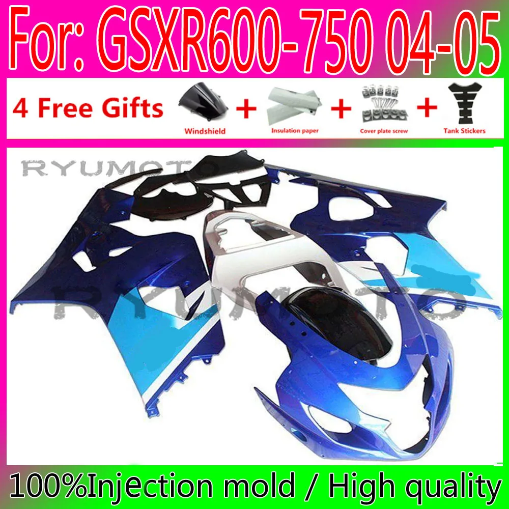 

New ABS Motorcycle Injection Mold Fairing For Suzuki GSXR600 GSXR750 GSXR 600 750 K4 2004 2005 04 05 Fairings