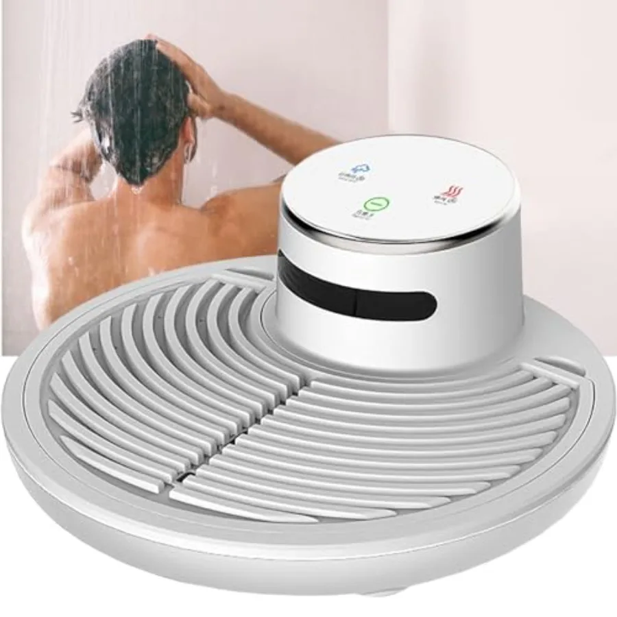 

Сушилка для всего тела после душа, стоячая сушилка для тела с водонепроницаемым нагревателем с отрицательными ионами белого цвета для дома и ванной комнаты