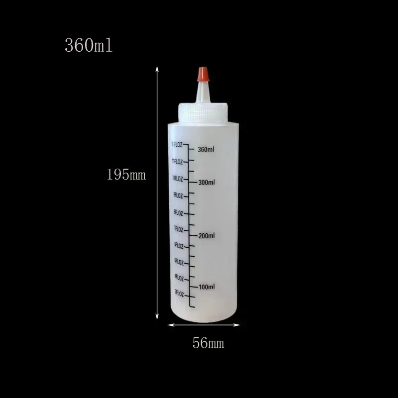 10 Stuks 120 Ml-1000 Ml Lege Plastic Sauzen Flessen Lekvrije Squirt Knijpfles Container Voor Salade ketchup Bbq Saus Siroop Olie