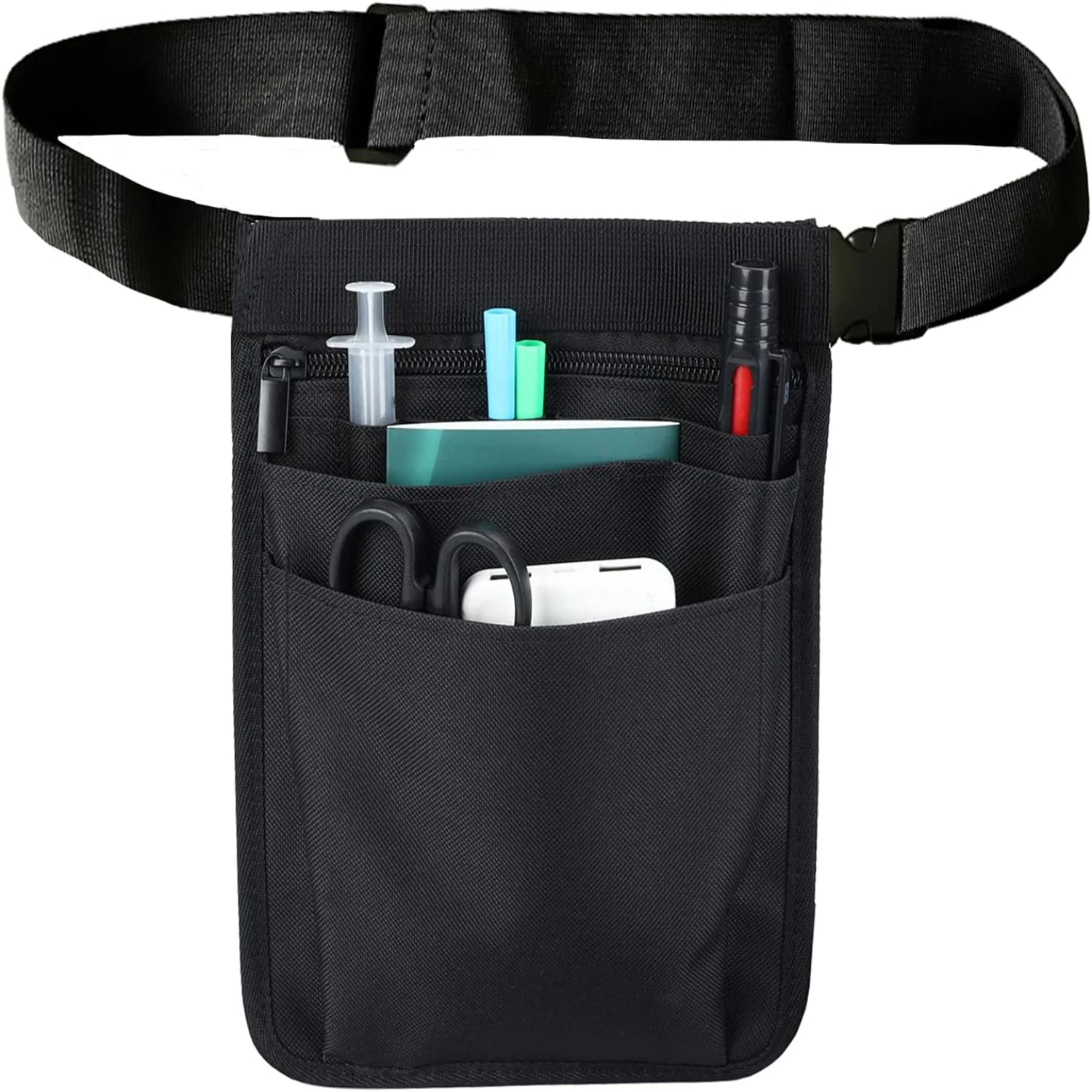 

Stylish Utility Organizer Belt for Practical Nurses: Multiple Pockets, Comfortable Fanny Pack for Medical Scissors, Care Kit Too