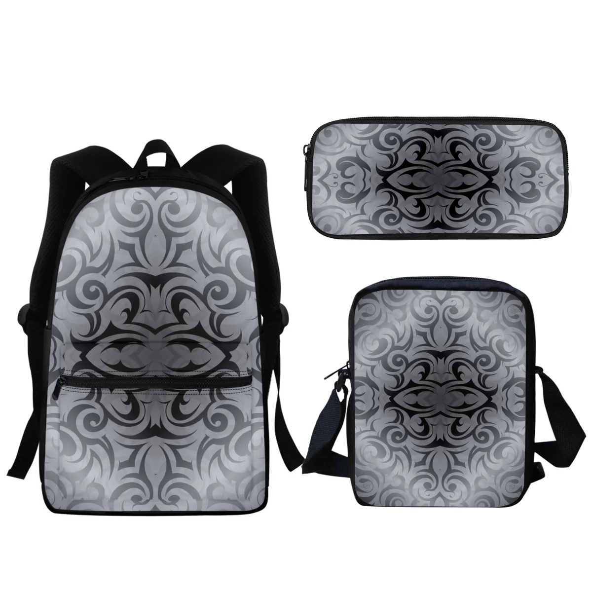 Tribal Tattoos Printed Student SchoolBags Bookbags Boys Girls High Quality Casual Zipper Backpack Travel Fashion Computer Bag