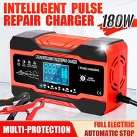 12V 10A/24V 5A Car Battery Fast Charger Multifunction New Full Automatic Intelligent Pulse Repair Replenisher With LCD Screen