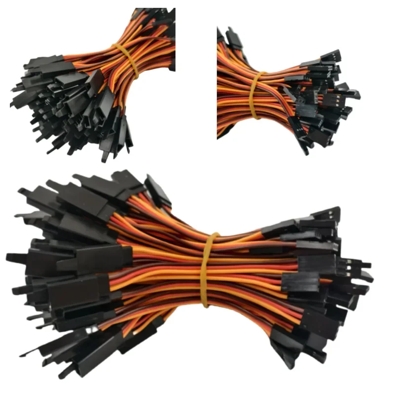 10 قطعة/الوحدة 10/15/20/30/50/100 سنتيمتر تمديد كابل محول الرصاص مكافحة تخفيف 60-core RC Futaba JR ذكر/أنثى #1