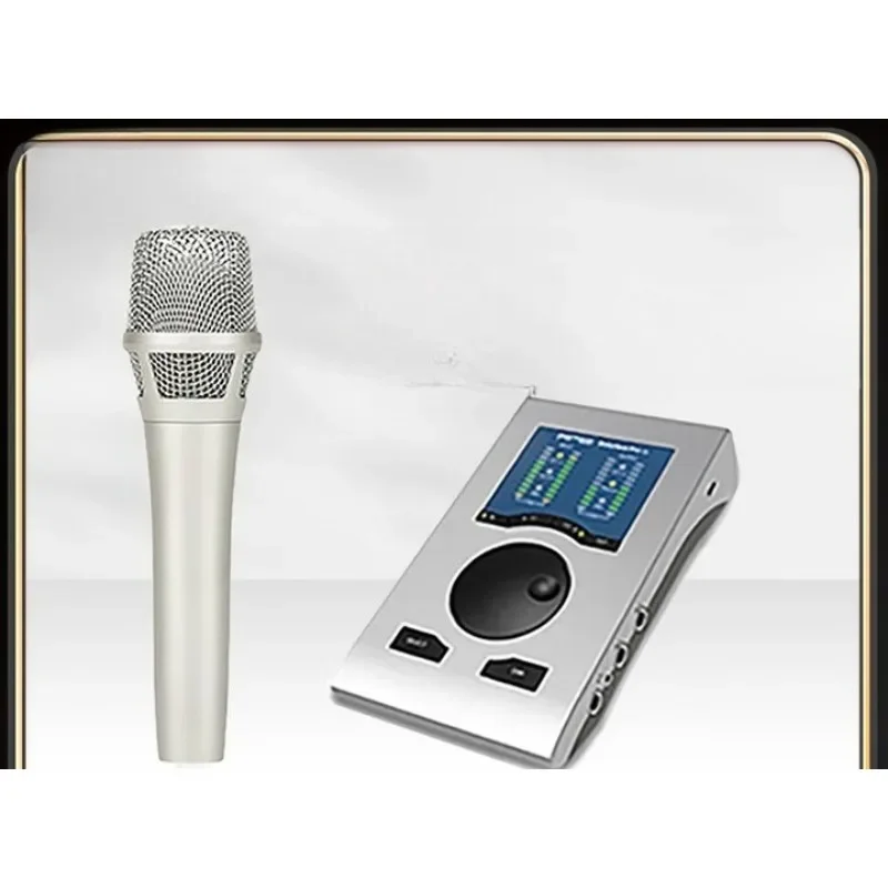 

Ручной конденсаторный микрофон для прямой трансляции, микрофон для записи