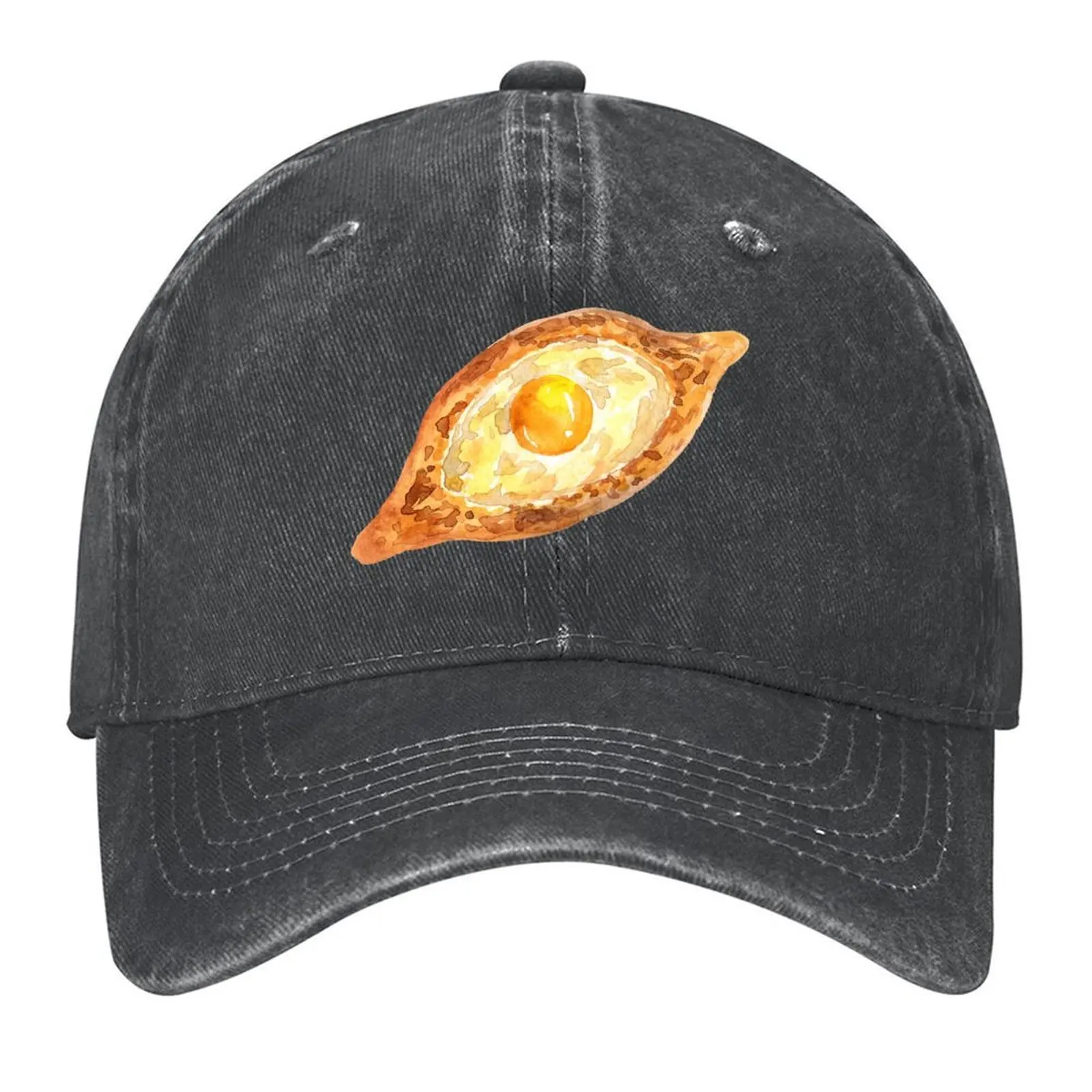 

Khachapuri - Georgian Cheese and Egg Bread Baseball Cap Military Tactical Cap Snap Back Hat Anime For Women 2025 Men's