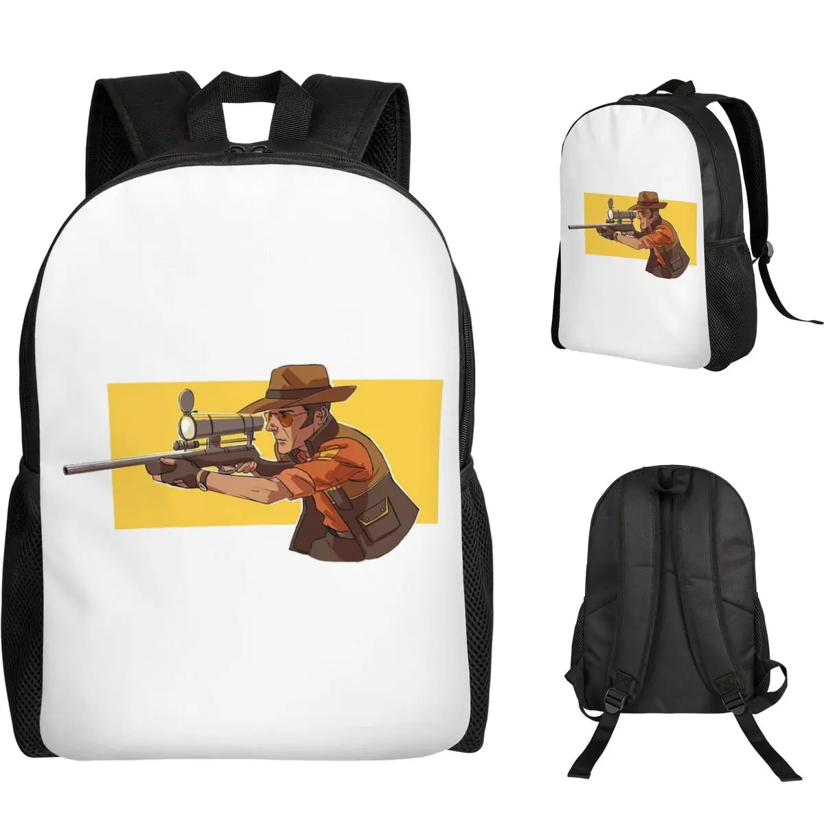 Professional Team Fortress Student Backpack School Bag Hiking Travel Daypack for Boys Girls Fashion Bookbag Shoulder Bags