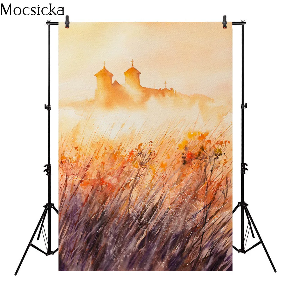 MOCSICKA Herbst Thema Fotografie Hintergrund Golden Harvest Saison Lager Dekorative Requisiten Photobooth Hintergründe