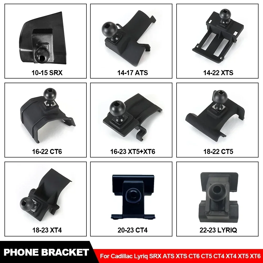 Car Phone Mount Holder Dedicated Bracket Automobile Fixed Base Bracket For Cadillac Lyriq SRX ATS XTS CT6 CT5 CT4 XT4 XT5 XT6