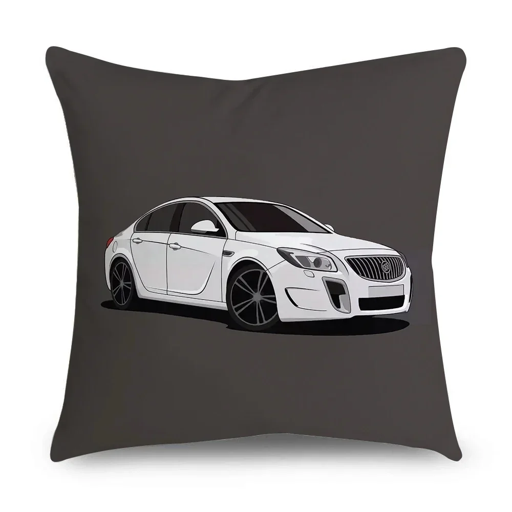 New Sports Car Cushion Cover Full Body Cartoon Pattern Pillow Case for Home Sofa Car Decor Pillowcase 45cm*45cm