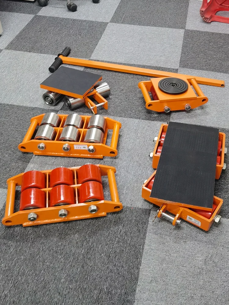 Customizable Cargo Trolley Machine Dolly Skate Platform Structure Machinery Roller Mover Transport Trolley OEM Support