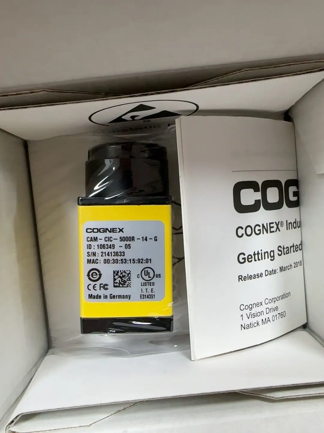 Cognex CAM-CIC-5000R-14-G New Unused