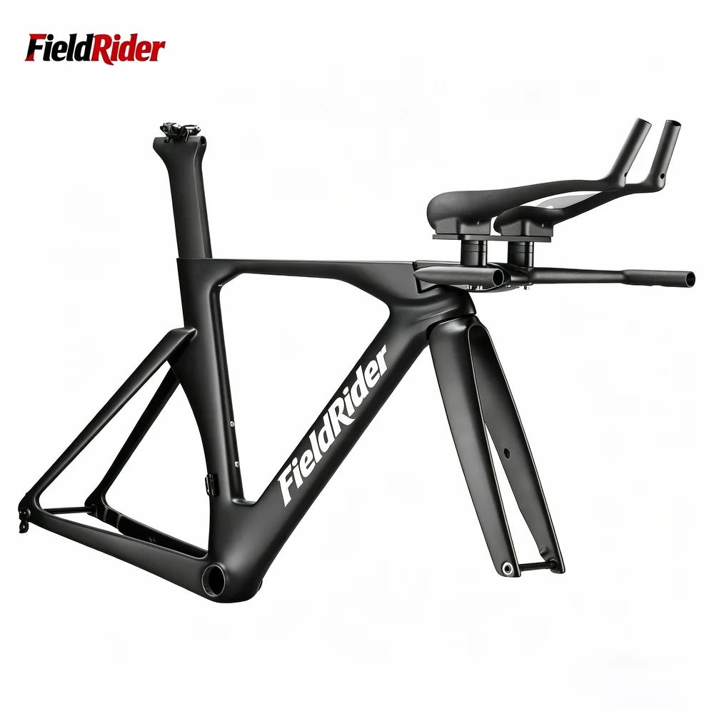 

TT058 2026 T1100 Toray Carbon Triathlon TT Frame Time Trial Racing Frame with Integrated Handlebar High Aerodynamic Performance