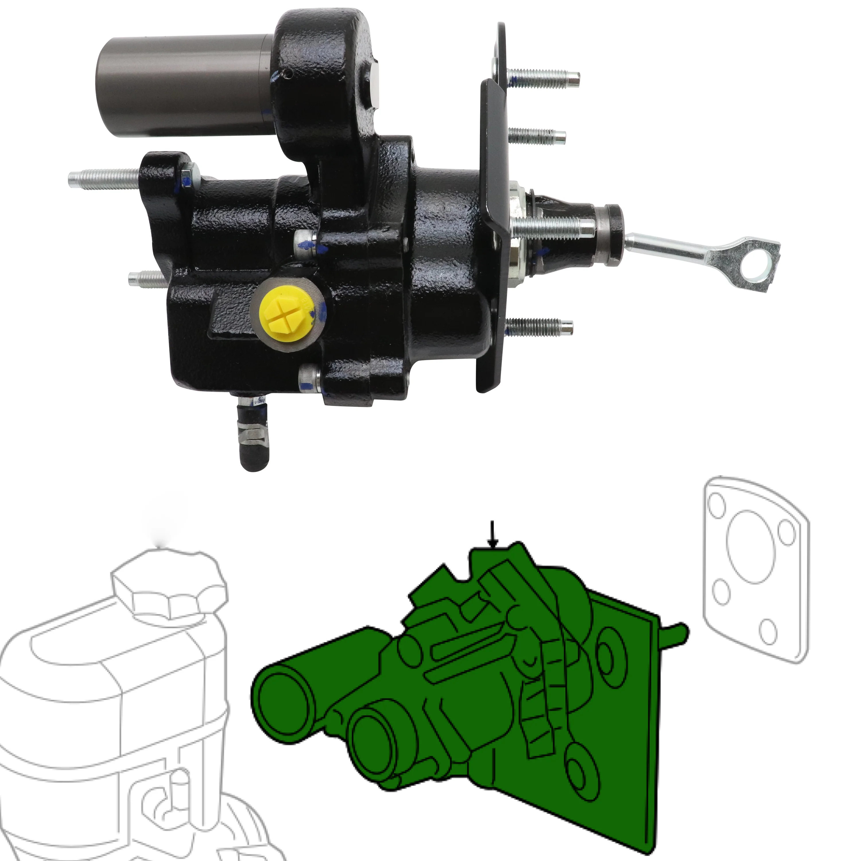 Hydraulic Power Brake Booster Assembly 178-1029,19371354, 527372 For Hummer H2 Silverado Suburban GMC Yukon Sierra Escalade