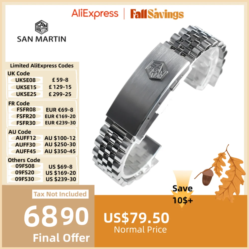 San Martin-pulsera de acero para