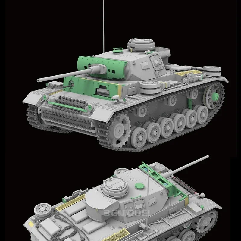 Ryefield model RFM 1/35 assembling tank model kit RM-5070 No. 3 J tank movable track movable suspension