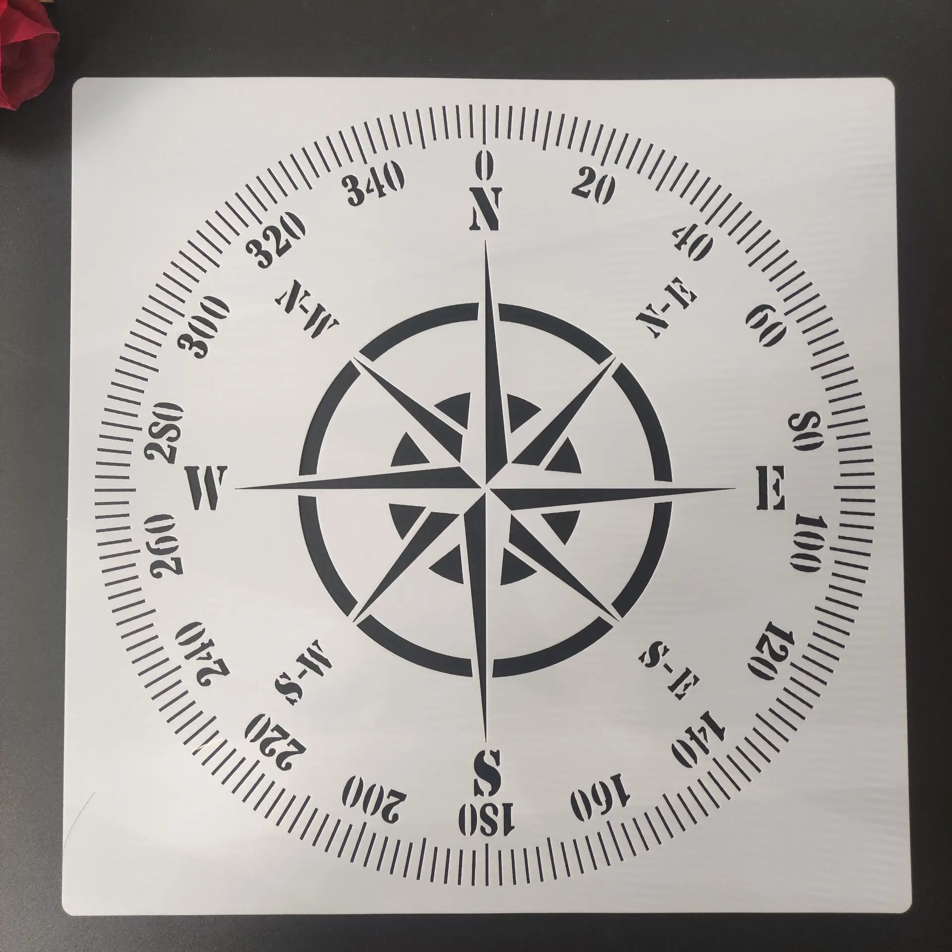 

30 * 30cm size diy craft Watch compass for painting stencils stamped photo album embossed paper card on wood, fabric,wall N144