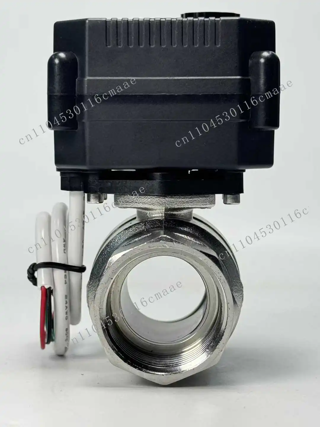 1 'SS304 electric ball valve 2-way water valve actuator DC24V two-wire system, automatic reset after power failure