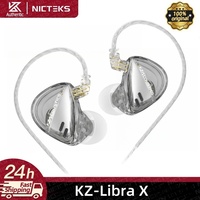 KZ Libra X Ultra-Wide Frequency Dynamic Hifi In-Ear Earphone Wired HiFi IEMs Monitor Earbud w/ 0.75 Replaceable Cable PK EDX PRO