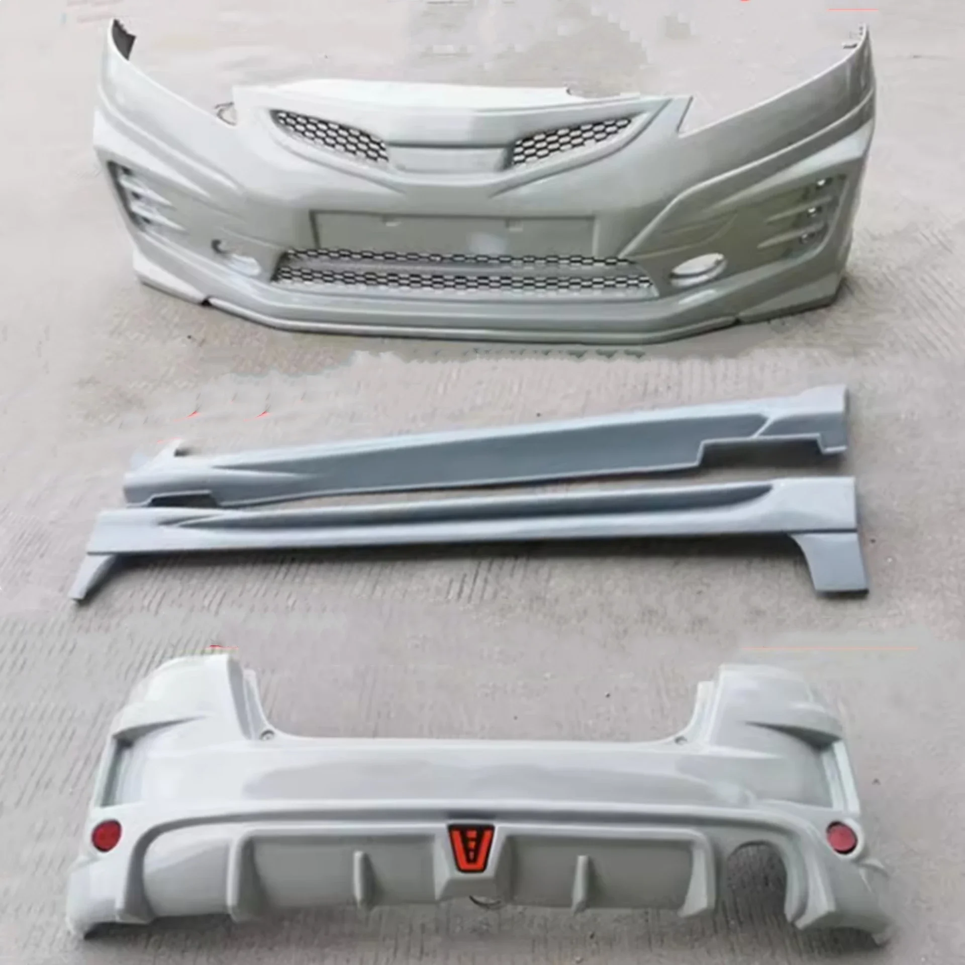 

Неокрашенный передний и задний бампер, боковая юбка для Honda FIT JAZZ 2nd 2008-2013, модифицированный новый стиль, комплект объемного кузова, автомобильные аксессуары