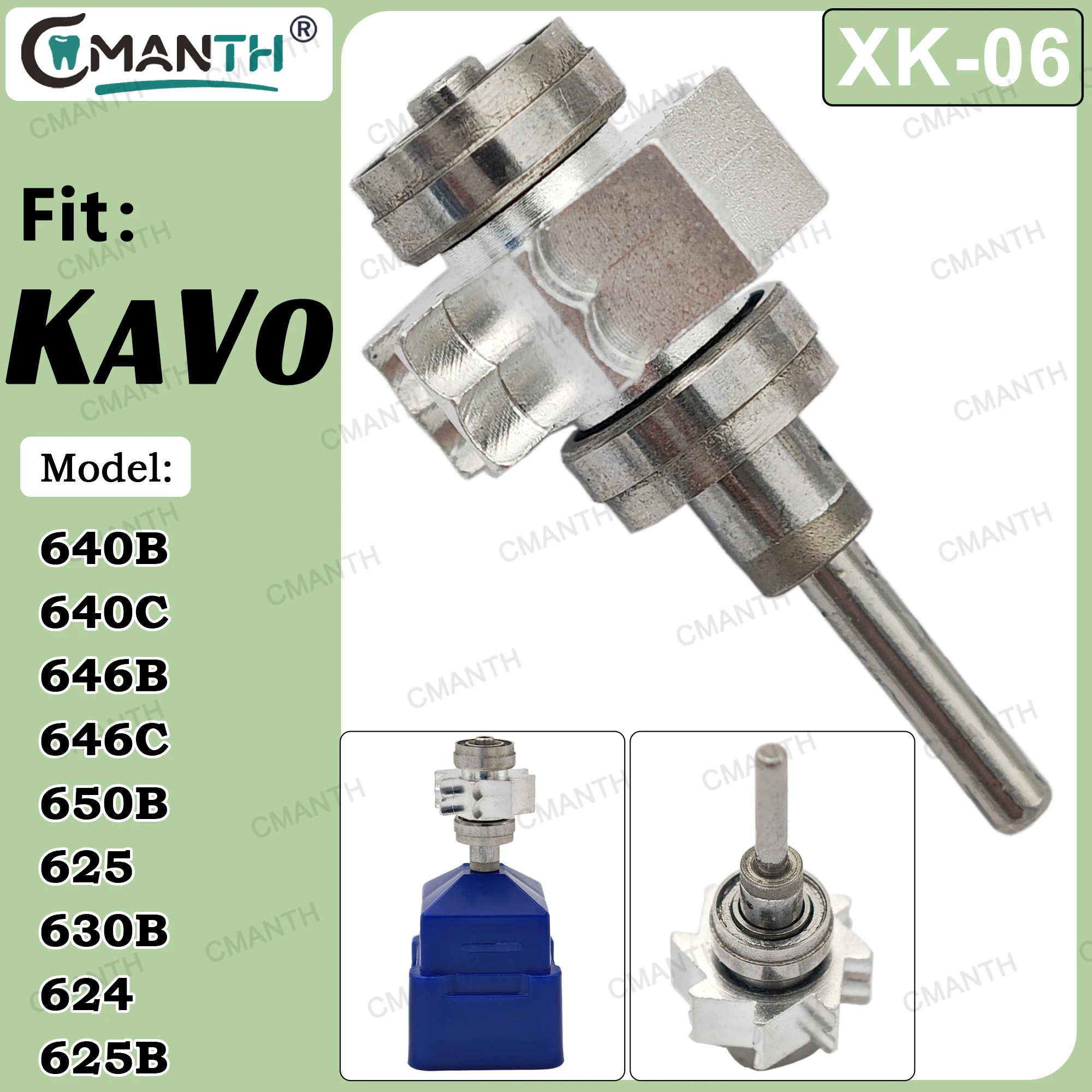 

Картридж ротора стоматологической турбины, воздушный ротор для KAVO 640B 640C 646B 646C 650B 625 630B 624 625, высокоскоростной наконечник