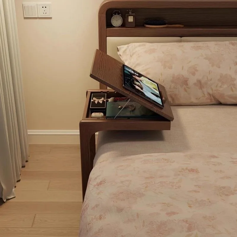 Bedroom household bedside table removable side cabinet