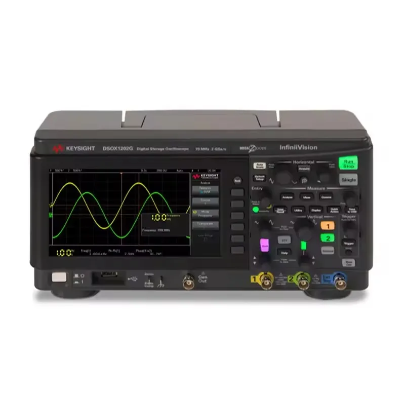 Keysight Bandwidth 100MHz 2 analog channels built-in waveform generator DSOX1202G oscilloscope