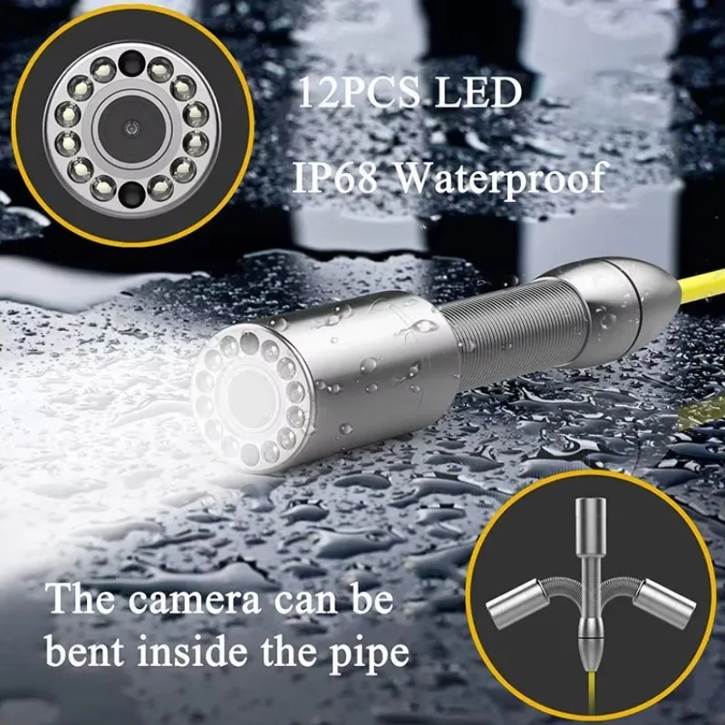 

Машина для осмотра канализационных труб, 9-дюймовый передатчик 512 Гц, видеорегистратор, функция записи CMOS