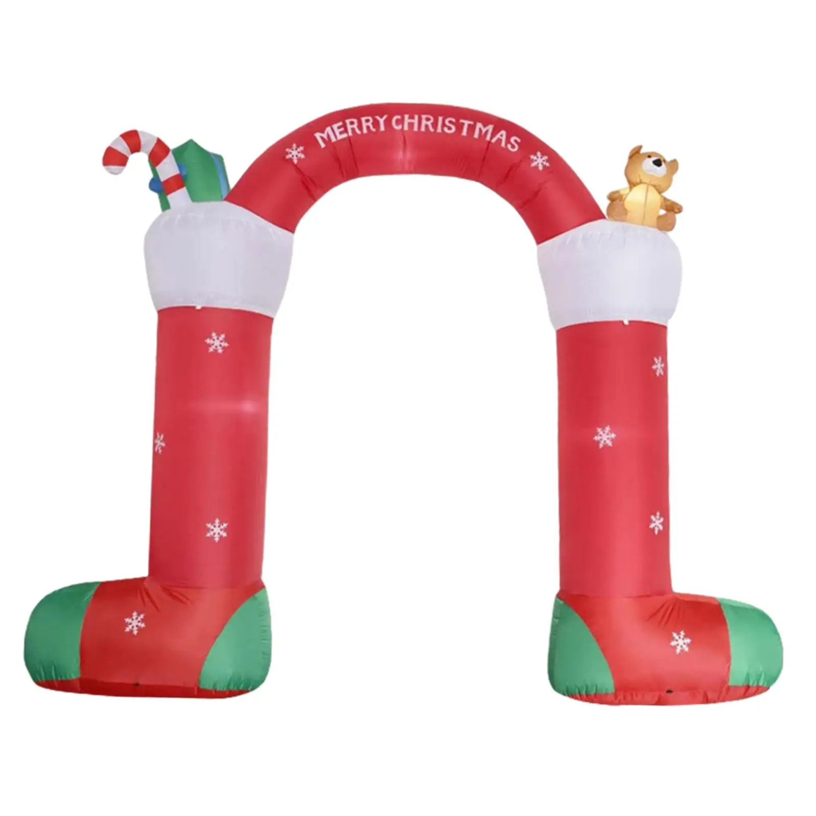 

Inflatable Christmas Arch EU Adapter Kids Gifts with LED Lights Archway for New Year Xmas Tree Coffee Shop Holiday Celebration