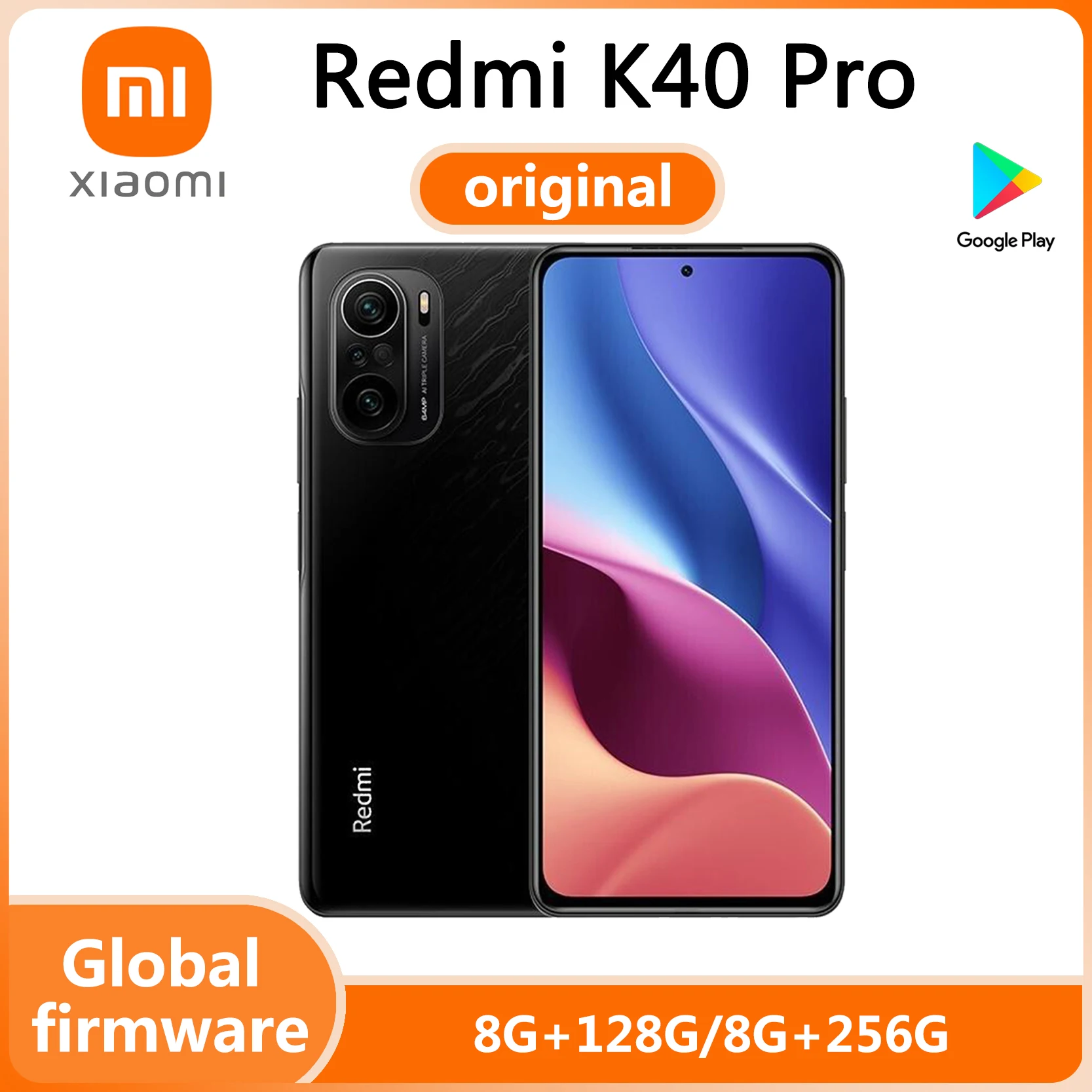 Global Version Xiaomi Redmi K40 Pro Smartphone cecular  Snapdragon 888 6.67inch 120Hz E4 AMOLED Display 64MP 33W Fastused phone