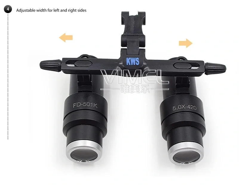 

5X High Intensity LED Light Surgical Operation Medical Magnifier with Dental Headlight Surgical Dental Loupes