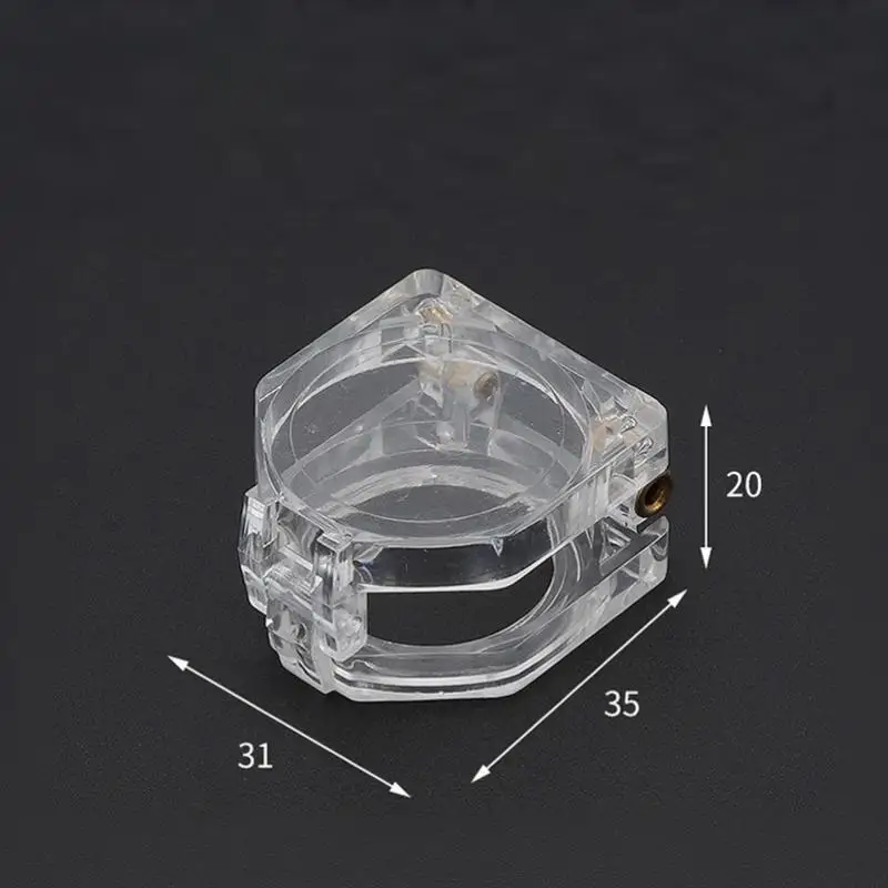 22mm Button Protective Dustproof Cover Guide Rail Mounting Bracket For Indicator Emergency Stop Switch
