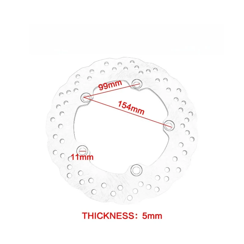 245MM Motorcycle Rear Brake Rotors for YAMAHA Tracer 700 MTT 690 XSR700 XT700Z Tenere 700 Tracer900 GT ABS MTM850 Brake Disc