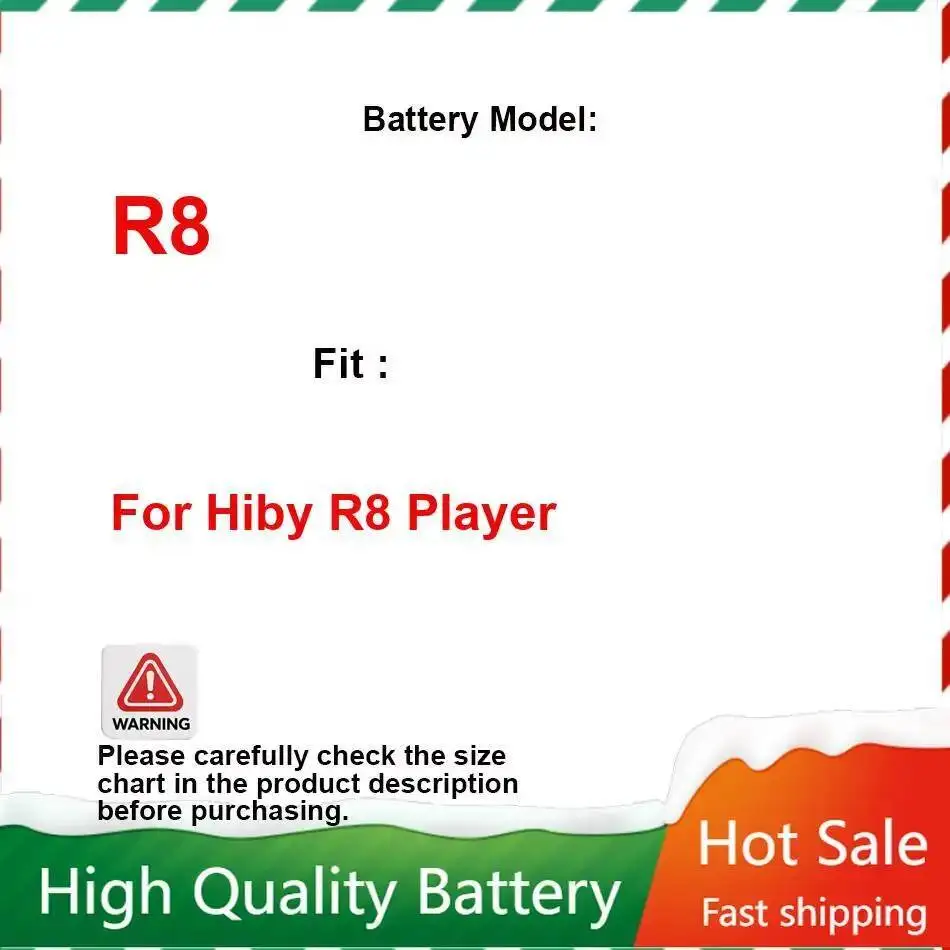 For Hiby R8 Reliable Replacement Portable Digital Audio Player Battery