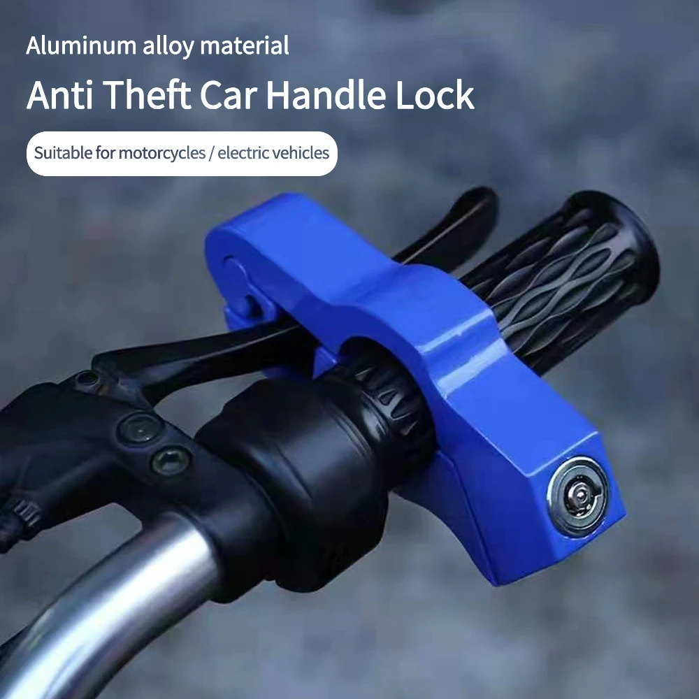 Universal Motorcycle Brake Lever Lock Handle Lock Anti-theft Motorcycle Lock Pedal Electric Vehicle Alloy Handle Throttle Lock